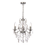 Spa Pro Annalee 3-Light Chandelier Crystal Glass and Chrome 2