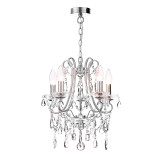 Spa Pro Annalee 385mm 5-Light Chandelier Crystal Glass and Chrome 2