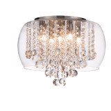 Spa Pro Nore Encased Flush Light Crystal Glass and Chrome 2