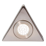 Culina Fonte LED Triangular Under Cabinet Light 1.5W Cool White Opal and Satin Nickel 2