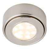 Culina Ellen LED Round Under Cabinet Light 1.5W Tri-Colour CCT Opal and Satin Nickel 2