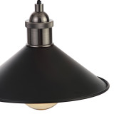 Inlight Rigel 236mm Diner Lamp Shade Matt Black 3