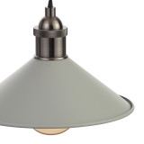 Inlight Rigel 236mm Diner Lamp Shade Matt Grey 3