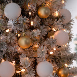 Festive 11.9m Indoor & Outdoor Diamond Christmas Tree Fairy Lights 200 Warm White LEDs 2