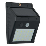 Zink MARLEY 4W LED Solar Security Light with PIR Sensor Black 1