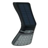 Zink BLACKHALL 3.5W LED Solar Wall Light with PIR Sensor Black 1