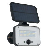 Zink BRADLEY LED Solar Floodlight with Ground Spike Black 1