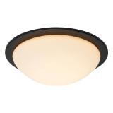 Spa OPIE 12W LED Flush Ceiling Light Cool White Matt Black 2