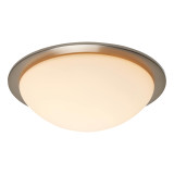 Spa OPIE 12W LED Flush Ceiling Light Cool White Satin Nickel 2