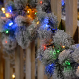 Festive 37.4m Indoor & Outdoor Sparkle Light String Lights 1500 Multi-Coloured LEDs 2
