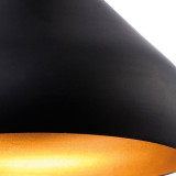 Firstlight Bar Modern Style LED 10.5cm Pendant Light 8W Warm White Black and Gold Inner 2