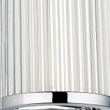 Firstlight Jewel Modern Style LED Shield Wall Light 6W Warm White in Chrome and Clear Glass 2