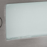 Firstlight LED Modern Style LED Rectangle Brick Light 1.5W Daylight in Stainless Steel and Opal 2