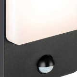 Firstlight Hero Modern Style LED Bulkhead 8W PIR Sensor Warm White in Graphite and Opal 2