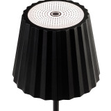 Firstlight Koko LED Rechargeable Table Lamp 2.2W Dim with Dimmer Control Tri-Colour CCT Black 2