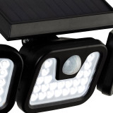 Firstlight Avenue Modern Style LED Solar Security Light 5.92W PIR Sensor Black 2