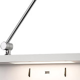 Firstlight Rex Style LED 2-Light Swing-Arm Shelf Light 9W with USB Port 2