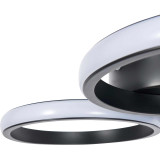 Spa Chios LED Circular Flush Ceiling Light 26W Cool White Matt Black 3