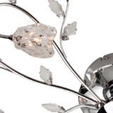 Firstlight Cindy Flower and Leaf Style 10-Light Flush Ceiling Light in Chrome and Clear Glass 2