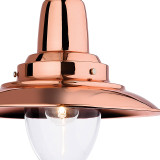 Firstlight Fisherman Mediterranean Style 29cm Pendant Light in Copper and Clear 2