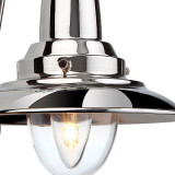 Firstlight Fisherman Mediterranean Style Wall Light in Chrome and Clear 2