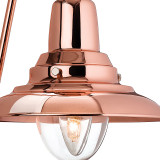 Firstlight Fisherman Mediterranean Style Wall Light in Copper and Clear 2