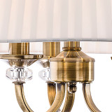 Firstlight Langham Traditional Style 3-Light Pendant Light Antique Brass and Cream Shade 2
