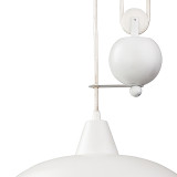 Firstlight Century Modern Style Rise and Fall Pendant Light White 2