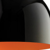 Firstlight House Modern Style 30cm Pendant Light Black and Orange Inner 2