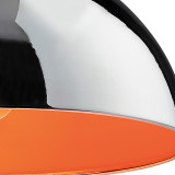 Firstlight Bistro Modern Style 30cm Pendant Light Chrome and Orange Inner 2