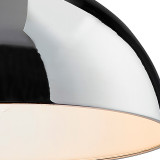 Firstlight Bistro Modern Style 30cm Pendant Light Chrome and White Inner 2