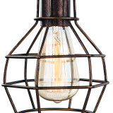 Firstlight Clipper Retro Style 14.5cm Pendant Light Rustic Brown 2