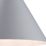 Firstlight Everest Modern Style 22cm Pendant Light Grey and White Inner 2