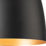 Firstlight Maisie Modern Style 11cm Pendant Light Black with Matt Gold Inner 2