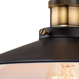 Firstlight Empire Industrial Style 30cm Pendant Light Antique Brass and Black 2