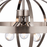 Firstlight Healey Contemporary Style 3-Light Pendant Light Brushed Steel 2