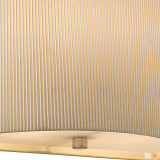 Firstlight Clio Corrugated Style Wall Light Chrome and Cream Shade 2