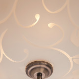 Firstlight Sadie Modern Style 3-Light Flush Ceiling Light in White and Opal Glass 2