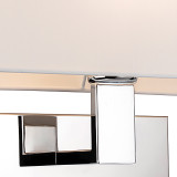 Firstlight Raffles Contemporary Style Wall Light Chrome and Cream Shade 2