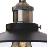 Firstlight Ashby Retro Style Wall Light Black and Antique Brass 2
