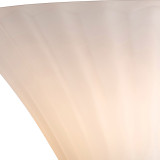 Firstlight Dawn Modern Style Wall Light in White and Opal Glass 2