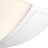 Firstlight Ceramic Paintable Style 310mm Wall Uplighter in Unglazed and Acid Glass 2