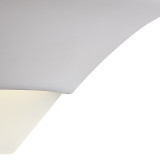 Firstlight Ceramic Paintable Style 350mm Wall Up/Down Light in Unglazed and Acid Glass 2