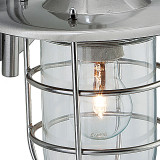 Firstlight Cage Contemporary Style Lantern in Stainless Steel and Clear Glass 2