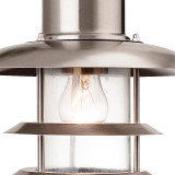 Firstlight Austin Scandi Style Lantern in Stainless Steel and Clear Glass 2