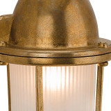Firstlight Nautic Classic Marine Style Lantern in Solid Brass and Frosted 2