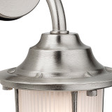 Firstlight Nautic Classic Marine Style 30cm Lantern in Solid Brass with Nickel Plating and Frosted 2