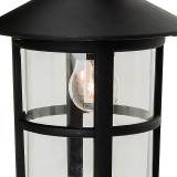 Firstlight Stratford Traditional Style Downlight Lantern in Black and Clear Glass 2