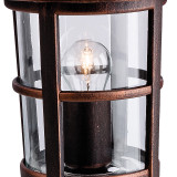 Firstlight Stratford Traditional Style Pillar Post Light in Bronze and Clear Glass 2