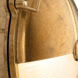 Firstlight Nautic Traditional Style Round Bulkhead Eyelid in Brass and Frosted 2